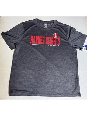Harker Heights Tx High School Knights Gray Tee T Shirt Short Sleeve Size M NWT